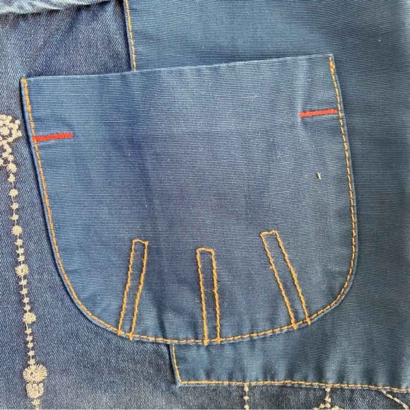 OILILY embroidered denim skirt Size 38 - Picture 4 of 11